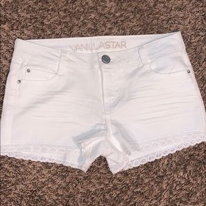brand new white shorts